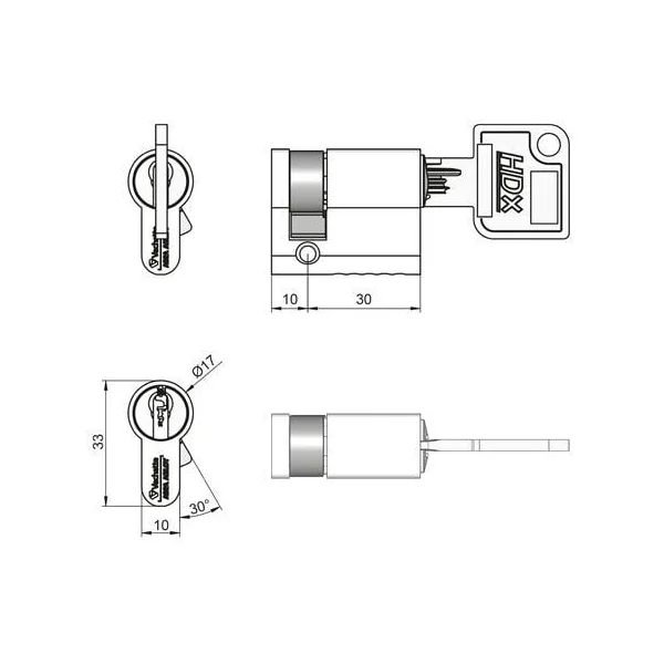 Cylindre HDX + N1 A2P*