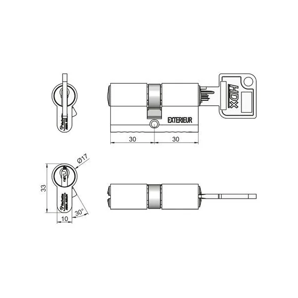 Cylindre HDX + N1 A2P*