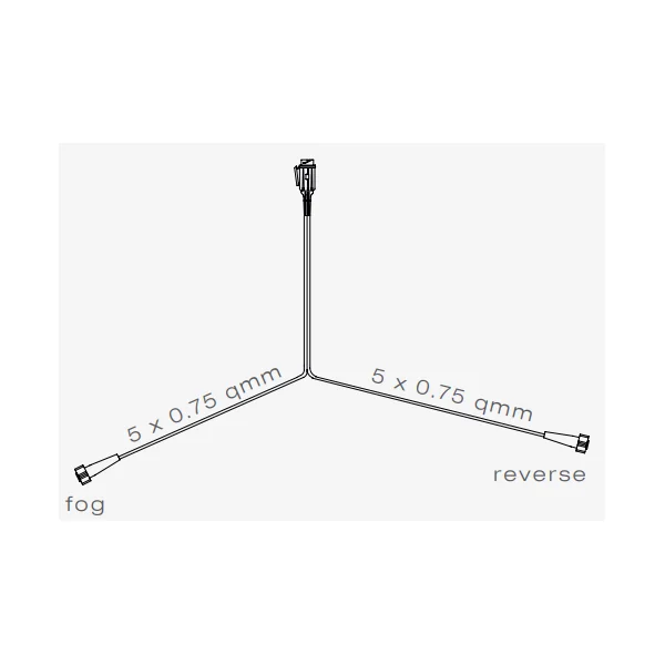 Câble Hapt type Aspöck - 7,5 mètres de long - 13 broches - avec 2x 5 broches Prises