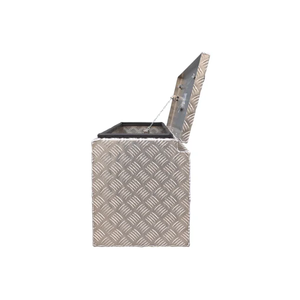 DE HAAN BOX HUW - 1140x340x400 mm - boîte de timon en tôle d'aluminium à damier - avec serrure papillon