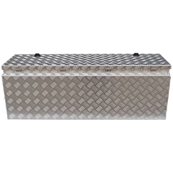 DE HAAN BOX HUW - 1140x340x400 mm - boîte de timon en tôle d'aluminium à damier - avec serrure papillon