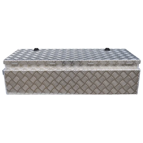 DE HAAN BOX WXV - 950x400x250 mm - boîte à timon d'aluminium striée étanche à l'eau et à la poussière - avec serrures Butterfly