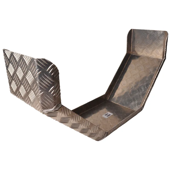 De Haan HMAQ 2480 - 800x240x400 mm - garde boue en plaque d'aluminium striée