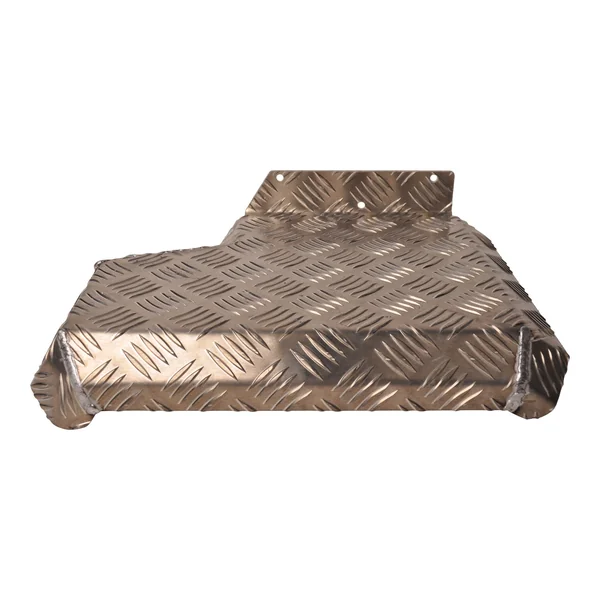 Demi garde boue gauche - 340x290 mm - adapté pour Benne Hapert - matériau de plaque de larmier en aluminium