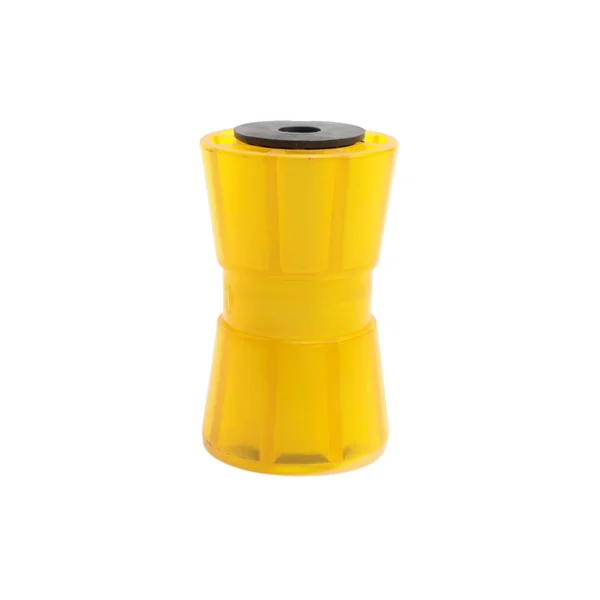Diabolo orange/jaune - 133x58.5 mm - diamètre du moyeu 17 mm - matériau PU