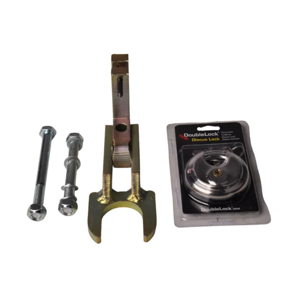 DoubleLock A60 Fixed Lock - Serrure d'attelage de base pour Têtes d'attelage non freinées - 2x vertical M12
