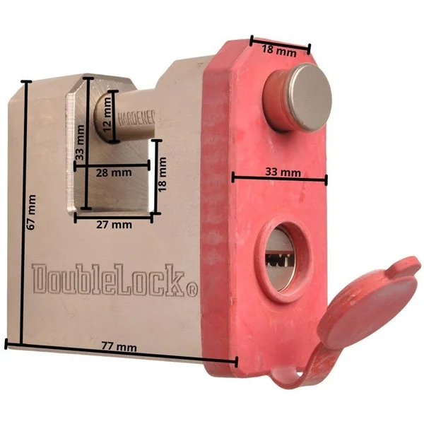 DoubleLock Padlock X - approuvé par le SCM - différentes applications