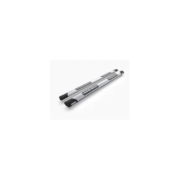 Duster II (2018-2024) - Side step bars EMERALD Silver