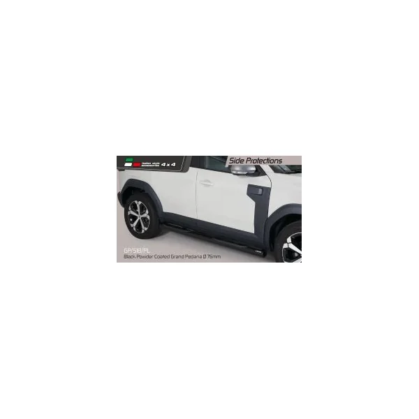 Duster III (2024-2025) - Premium Side step bars GP/518/PL black (TÜV certified)