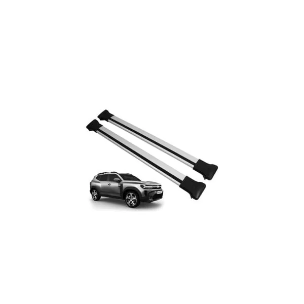 Duster III (2024-2026) - Roof rack cross bars Elegance - Silver (TÜV certificate)