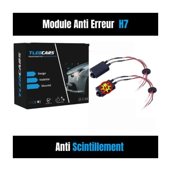 Décodeur Canbus LED H7 - Élimine les erreurs au tableau de bord