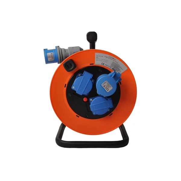 Enrouleur de Câble Camping 25 Mètres - Prise Schuko/CEE