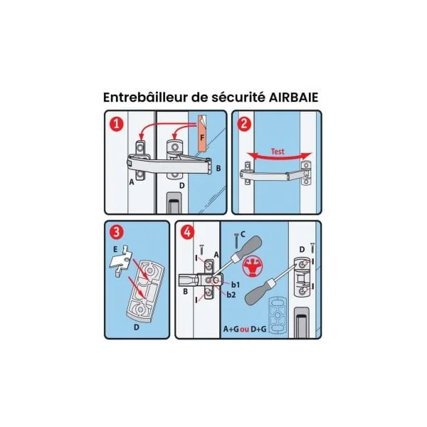 Entrebailleur baie coulissante anti intrusion