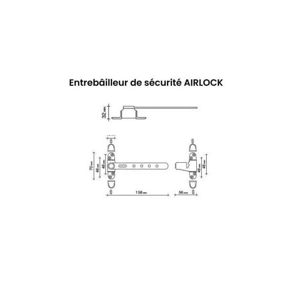 Entrebailleur fenetre bouton haute sécurité