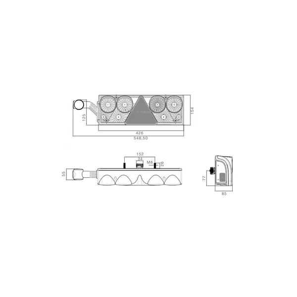 EUROPOINT II GAUCHE ASPÖCK - 25-6110-501 - 7P ASS2 + 2 X 2P SUPERSEAL - 12/24V