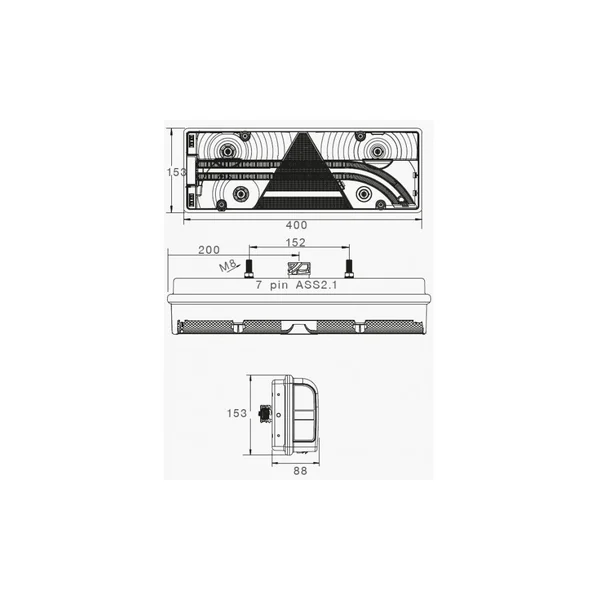 EUROPOINT III DROIT ASPÖCK - 25-7400-511 - 7P ASS2 + 4 X 2P ASS2 - 12/24V