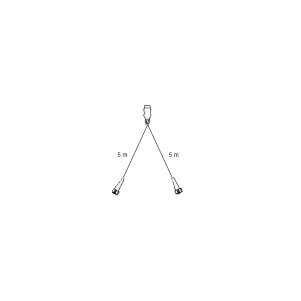 Faisceau de câble Radex - 5 mètres - 13 broches - 2x connecteur 5 broches