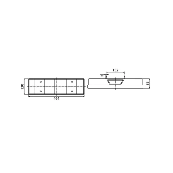 FEU ARRIERE DROIT VIGNAL LC7 pour Renault Truck 5001847587 (Connecteur latéral)