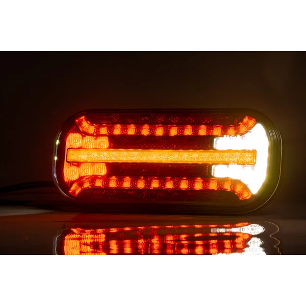 Feu arrière de remorque - Fristom FT-230 LED - gauche - 215x95x38 mm - avec clignotant dynamique - avec feu de brouillard