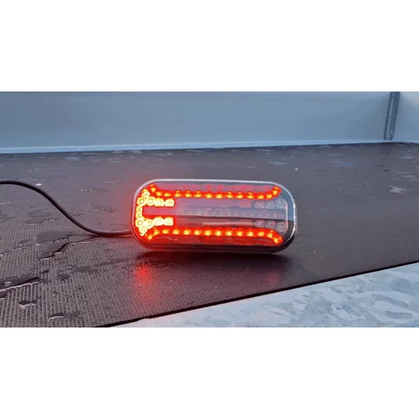 Feu arrière de remorque - Fristom FT-230 LED - gauche - 215x95x38 mm - avec clignotant dynamique - avec feu de brouillard