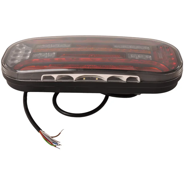 Feu arrière de remorque - Fristom FT-610 LED - droite - 302x130x51 mm - avec clignotant dynamique - raccordement par fils libres 100 cm