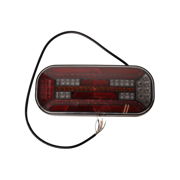 Feu arrière de remorque - Fristom FT-610 LED - gauche - 302x130x51 mm - avec clignotant dynamique - raccordement par fils libres 100 cm