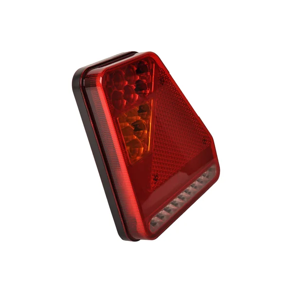 Feu arrière de remorque - Glotrac - LED - droite - 208x188x40 mm - avec feu de recul et réflecteur triangulaire