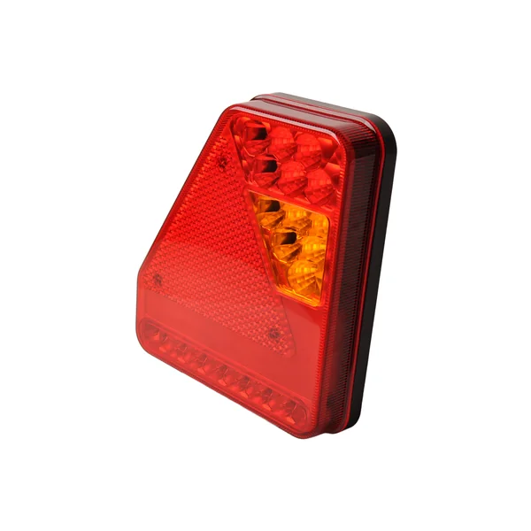 Feu arrière de remorque - Glotrac - LED - gauche - 208x188x40 mm - avec feu de brouillard et réflecteur triangulaire