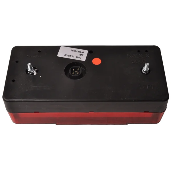 Feu arrière de remorque - Radex 5500 - gauche - 216x98x70 mm - connecteur 5 broches baïonnette