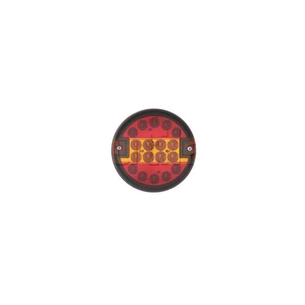 Feu arrière LED rond Ø140 mm 3 fonctions - 9V à 33V