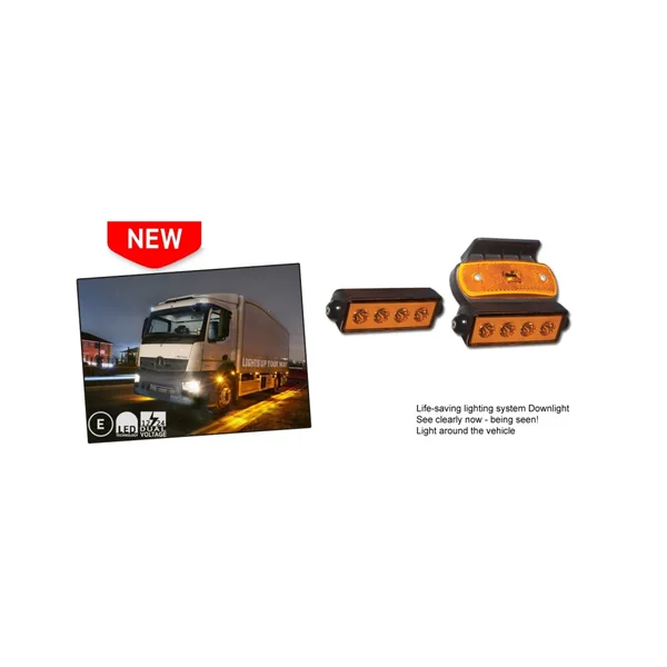 FEU DE GABARIT LED 12/24 V AVEC FEU DE PENETRATION 4 LED