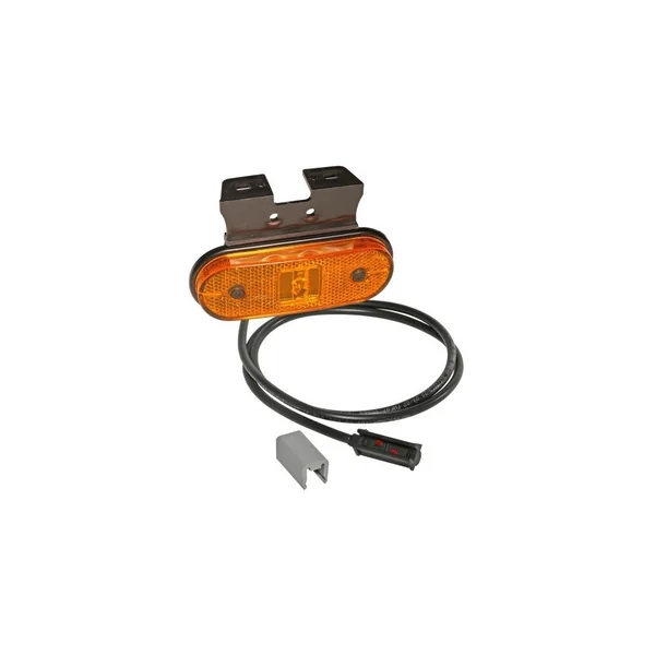 FEU LATERAL ASPOCK ORANGE LED UNIPOINT SUR SEMELLE A 90 °+ CABLE 0.50 Mètres