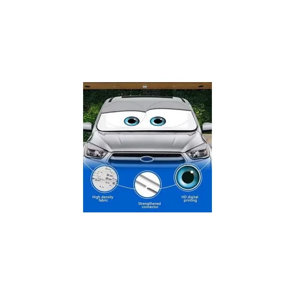 Foldable windshield sun shade - Cartoon eyes
