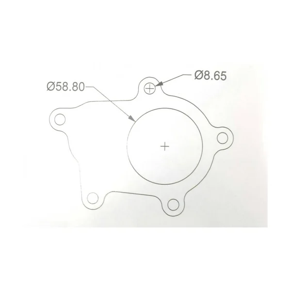 Gasket de sortie de turbo T3 wastegate externe