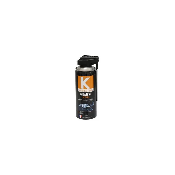 Graisse pour batterie avec tête 2 jets - Aérosol 400ml