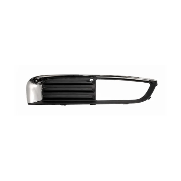 Grille pare-chocs droite pour OPEL INSIGNIA I phase 1, 2009-2013, noire, avec siege antibrouillard, avec moulure chromee, Neuve