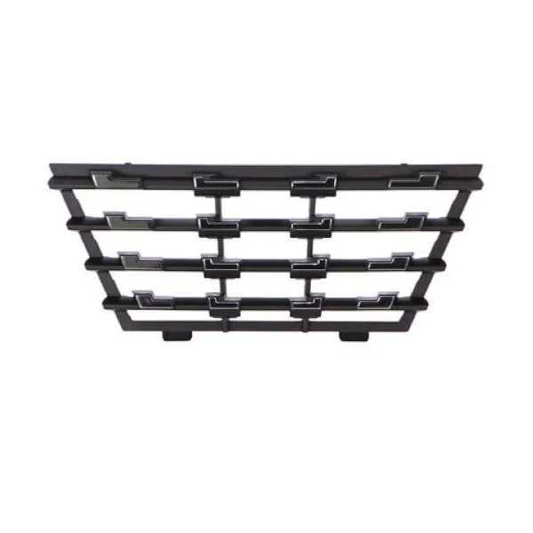 Grille radiateur inferieure pour PEUGEOT 208 II phase 1 2019-2023, Noire, avec profil chromée, Neuve