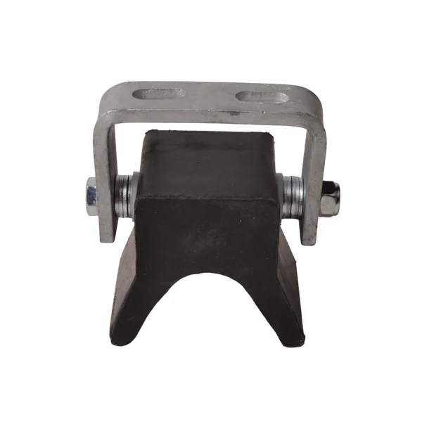 Gueule de loup sur support - noir - 105x100 mm - avec trous oblongs