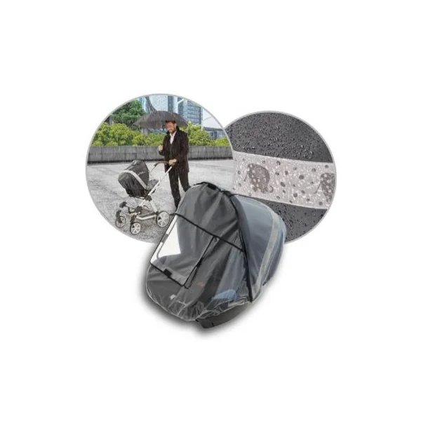 Habillage pluie cosy avec bandes réfléchissantes