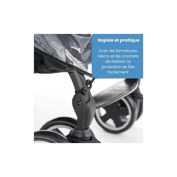 Habillage pluie pour poussette canne et évolutive