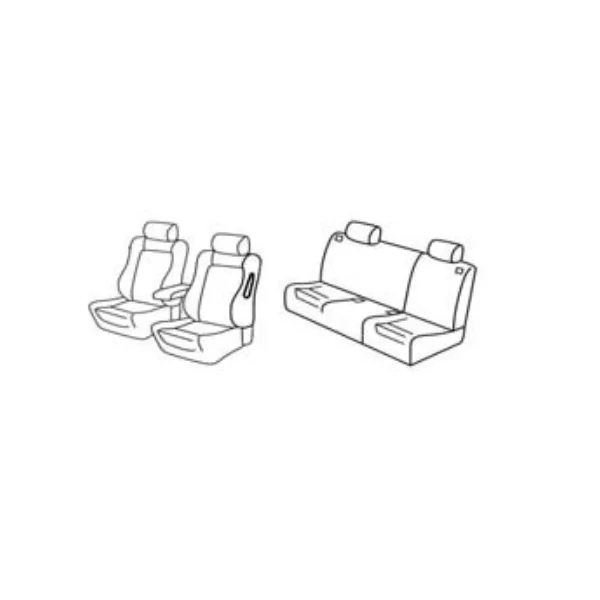 Housse de siège auto sur mesure Alfa Romeo 147