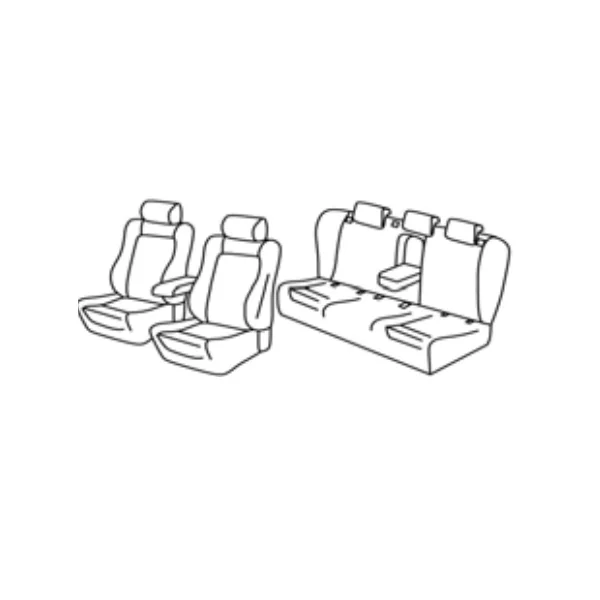 Housses de siège auto sur mesure Audi A4 break Avant de 2007 à 2015