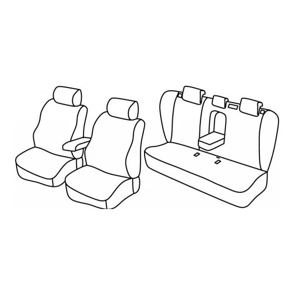 Housses de siège auto sur mesure Bmw X5 (E53) entre 1999 et 2006