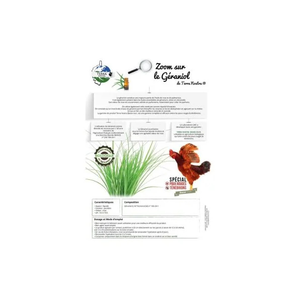 Insecticide naturel ténébrion et poux rouge poule 500ML