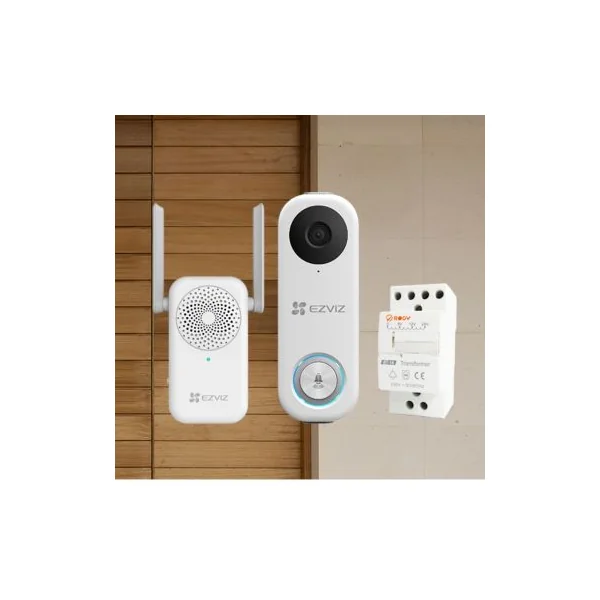 Interphone video Ezviz DB1C avec transformateur