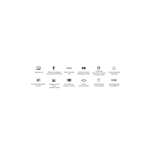 Interphone video sans fil Ezviz DB2 connecté