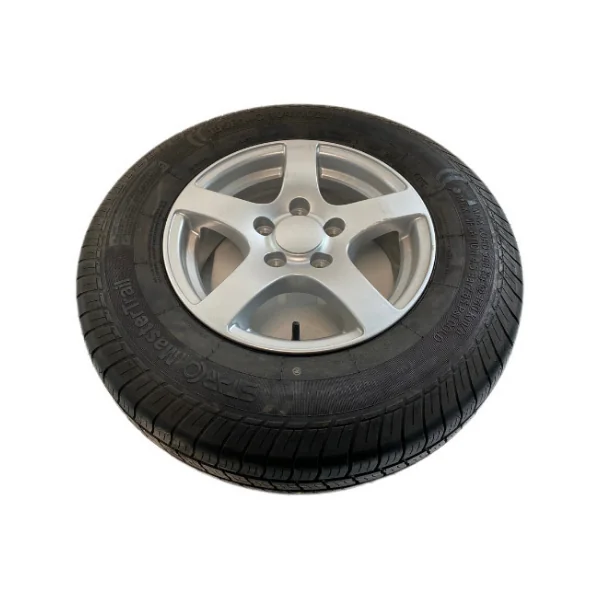 jante de remorque 14 pouces - 5.5Jx14 - entraxe : 5x112 - capacité de charge : 900 kg - diamètre de moyeu : 67 mm - ET30 - argenté