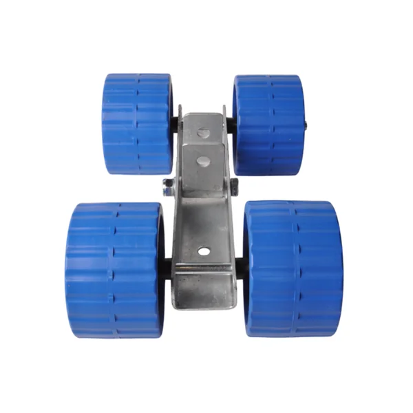 Jeu de roulettes sur bloc basculant 30 mm - 4 Diabolos - bleu