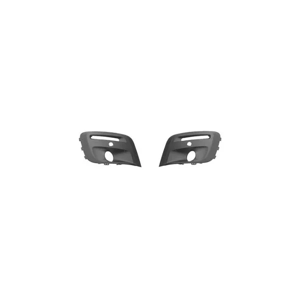 Kit 2 grilles de calandre pour PEUGEOT PARTNER II ph.3 2015-2018, antibrouillards, radar, à peindre