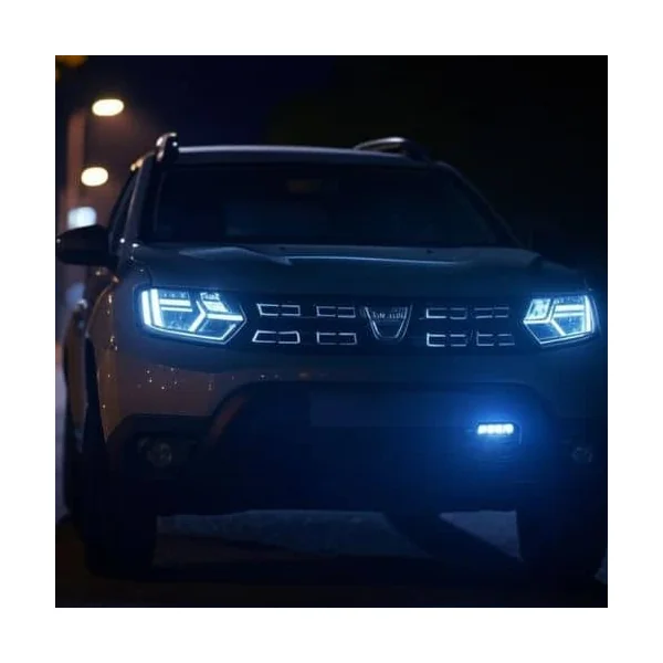 Kit Ampoules LED H16 Blanc Pur 6500 K Phares avants 72W - Feux antibrouillards - Dacia Duster (2010-2018)